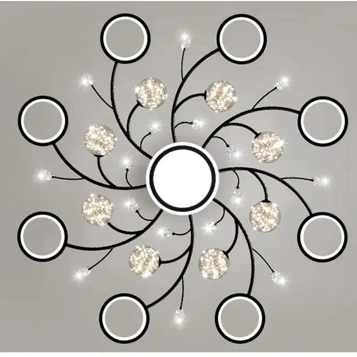 Modern Intelligent Chandelier Living Room Bedroom Dining Ceiling Lamp Interior Decorative Lighting Room Decor  Pendant Light