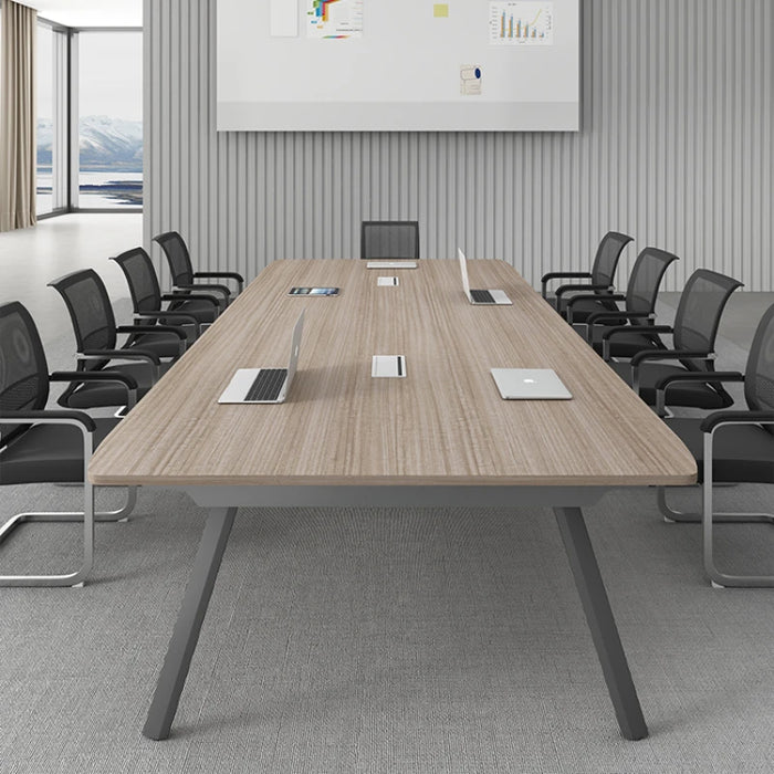 Conference table, long table, rectangular office table and chair combination, simple modern simple workbench, small negotiation
