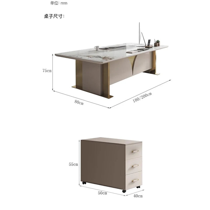 Study Gaming Computer Desks Executive Table Pc Writing Standing Desk Writing Drawers Escritorios De Oficina Office Supplies