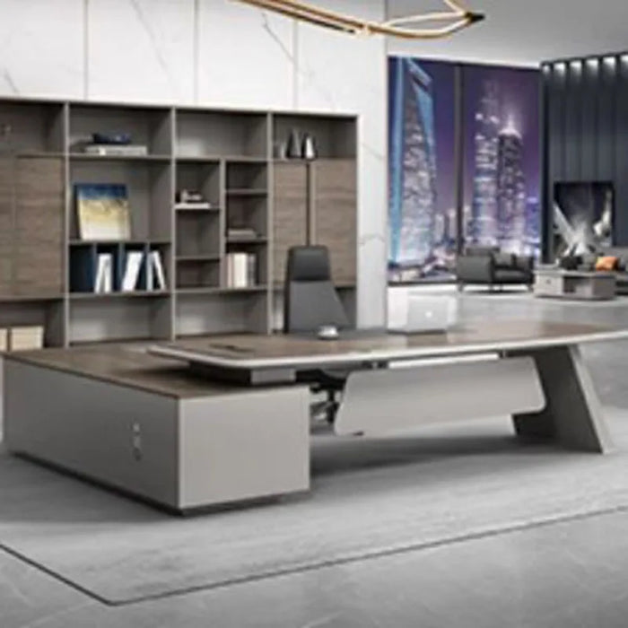 Height Adjustable Black Office Desk Reception Executive Modern Long Computer Desks Computer Escritorios De Ordenador Furniture