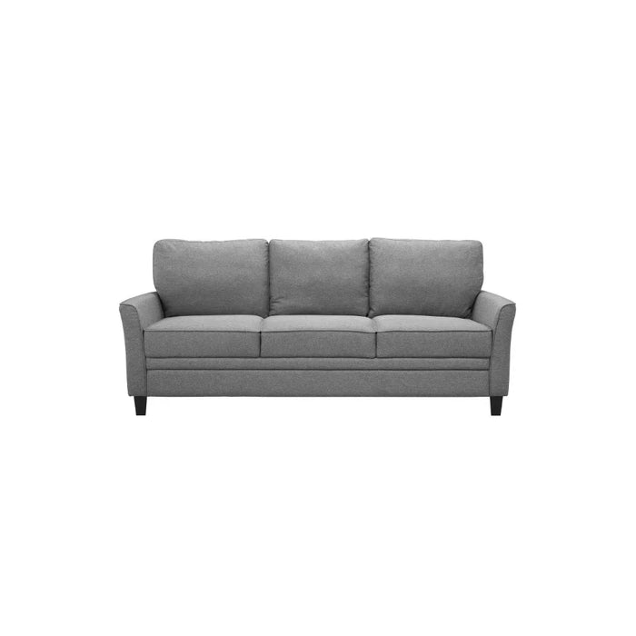 2023 New Mainstays Auden 3 Seat Classic Modern Sofa, Black