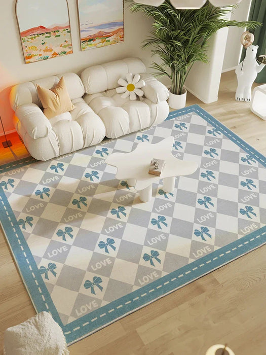 Fun Cute Flower Carpet Minimalist Children's Room Decoration Rug Comfortable Soft Bedroom Rugs Living Room Sofa Side Carpets 양탄자