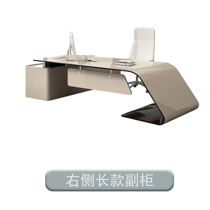 Executive Converter Office Desks Computer Study Drawers Desktops Writing Storage Executive Shelf Mesa De Escritorio Furniture