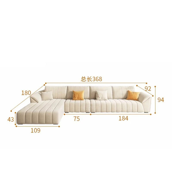 Living Rooms Convertible Sofa Italian White L Shape Modern Sofa Chesterfield Sectiona Wohnzimmer Sofas Living Room Sofa Set MZY