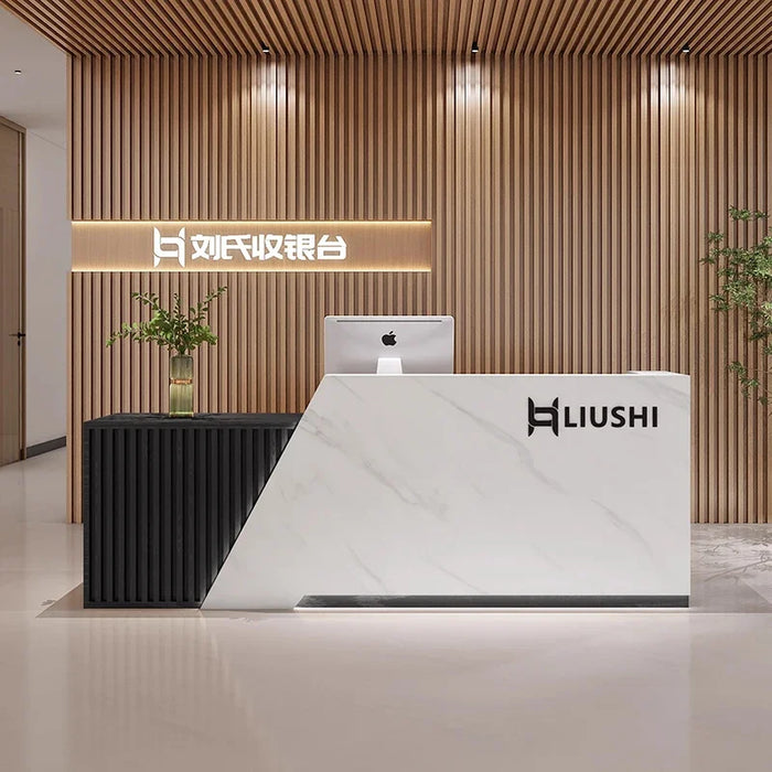 Banco Console Store Reception Desk Simple Cabinet Cashier Table Standing Reception Desk Front Desk Mostrador Room Furniture