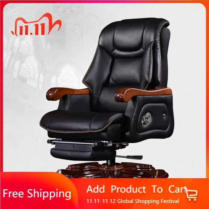Swivel Cushion Office Chairs Ergonomic Footrest Accent Mobilizer Nordic Chair Leather Recliner Sillas De Oficina Furniture T50BY