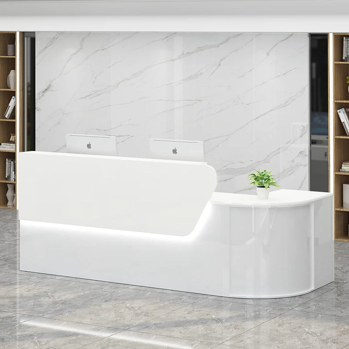 Computer Reception Desk Lectern Checkout Cash Register Service Desk Church Pulpit Wooden Scrivania Angolo Modern Furniture