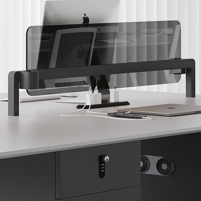 Wood Studio Office Desk Double Executive Drawers Standing Multifunction Ideas Desk Tables Design Biurko Komputerowe Furniture