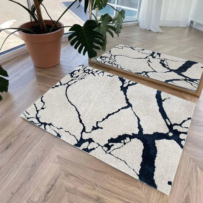Leopard Zebra Toilet Door Mat Tufted Rug Cute Flocking Carpet Marble Texture Floor Pad Anti Slip Doormat Aesthetic Home