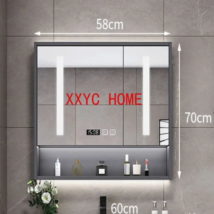 Luxury Bathroom Sink Cabinets Minimalist Modern Integrated Washbasin Smart Mirror  Bathroom Vanity Bathroom Furniture