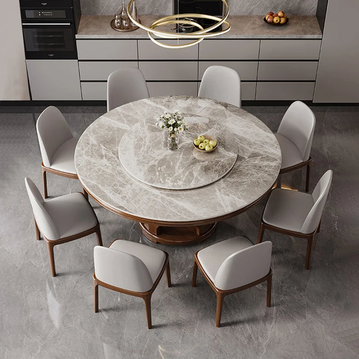 Mobile Round Dining Tables Living Room Garden Hall Luxury Salon Nordic Dining Table Set Center Side Mesa Plegable Home Furniture