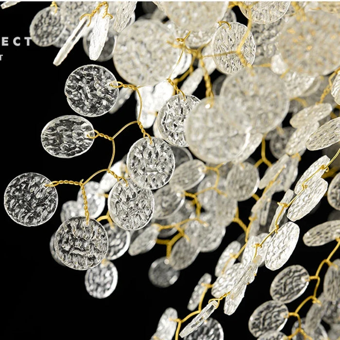Branch-shaped American luxury crystal ceiling chandelier modern glossy living room indoor bedroom hall tree-shaped chandelier