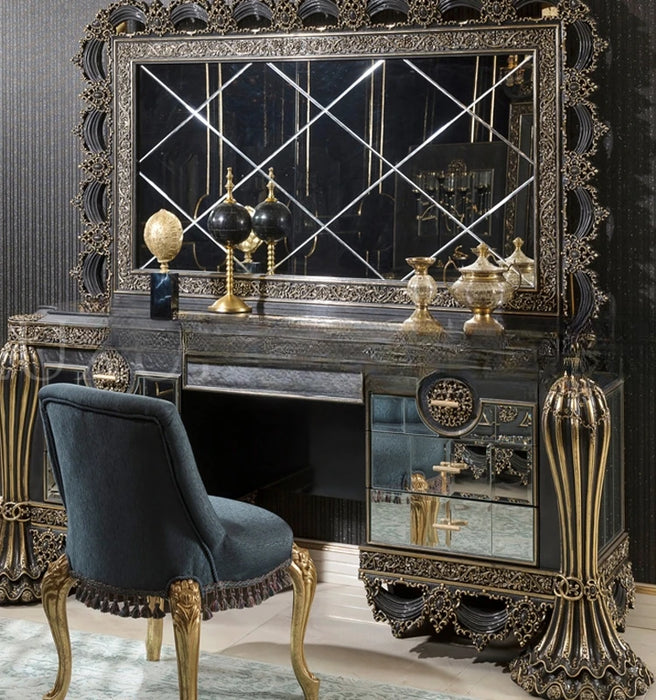 Italian solid wood carved furniture big backrest European wedding bed solid wood double bed luxury customization