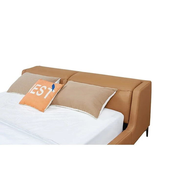 Australia Luxury Hotel Bedding Bedroom Furniture Set Modern King Size Leather Bed Soft Up-holstered Beds Glam