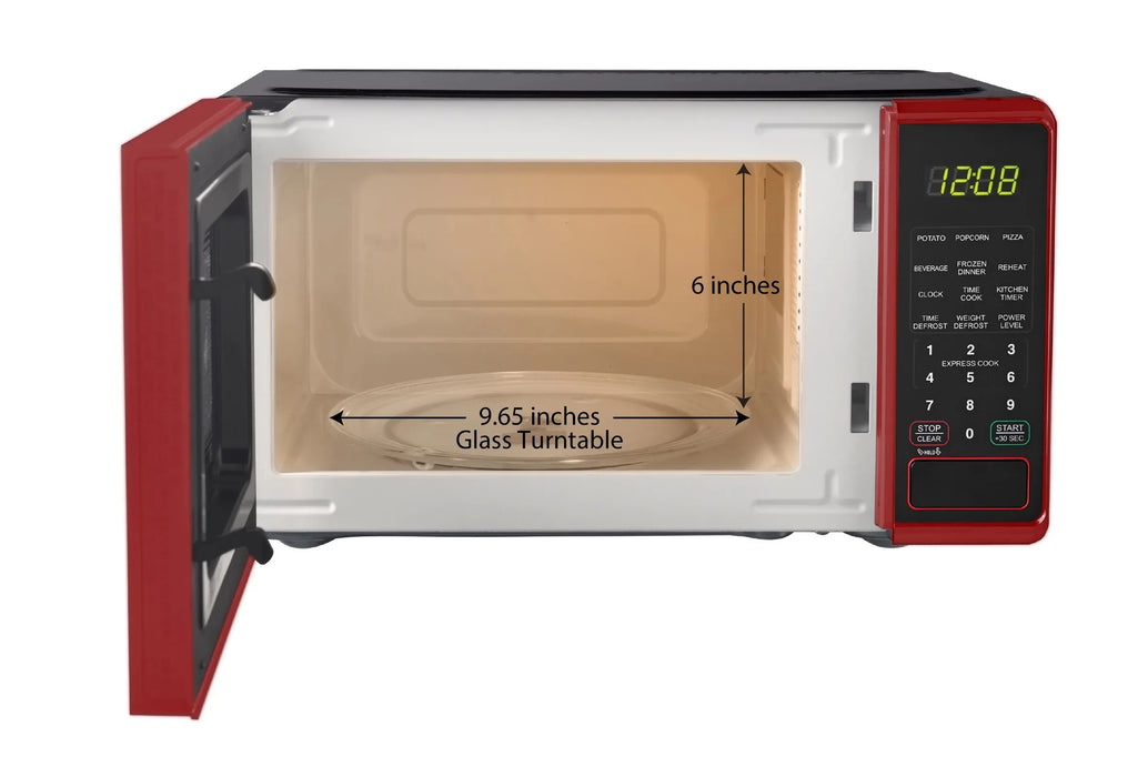 0.7 cu. ft. Countertop Microwave Oven, 700 Watts, Red Kitchen Appliances.USA.NEW