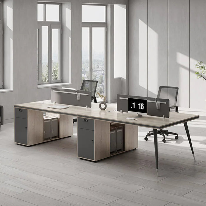 Drawers Conference Office Desk Study Corner Modern Filing Meeting Workbench Office Desk Storage Scrivania Bianca Furniture HDH