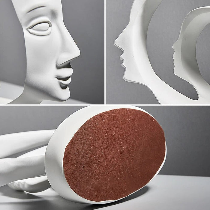 Nordic Statue Face Model Figure Home Decoration Accessories for Living Room Modern Abstract Sculpture Office Desk Figurines