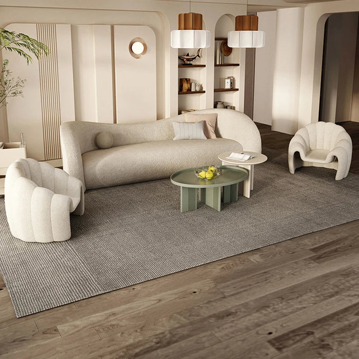 Convertible Living Room Sofas Lounges Luxury Nordic Wood Sofa Single Cushioned White Divani Da Soggiorno Home Furniture MZY