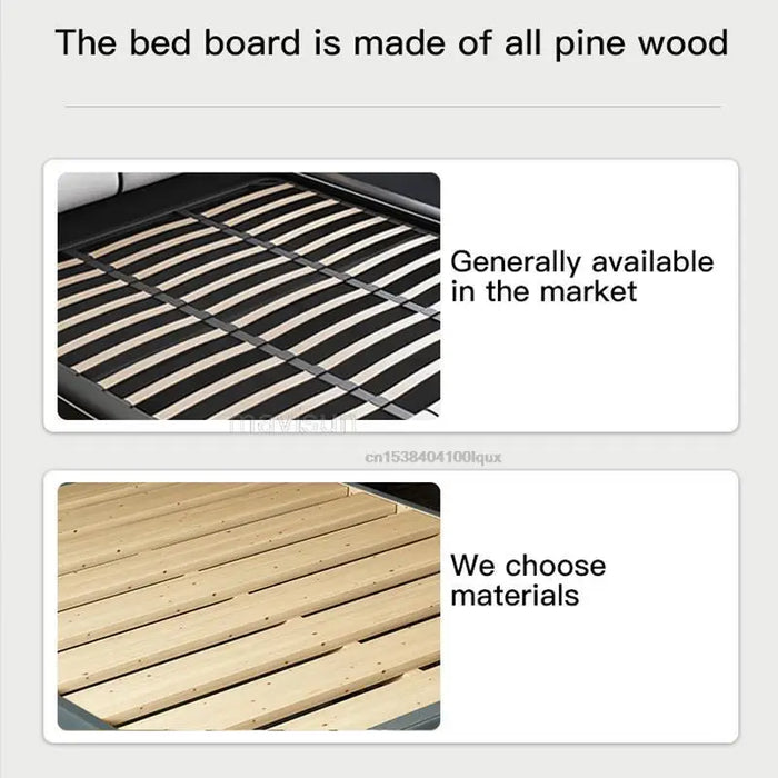 Master Bedroom Technology Cloth Bed 1.5m 1.8m Modern Minimalist Small Apartment Multifunctional Storage Double Bed Light Luxury