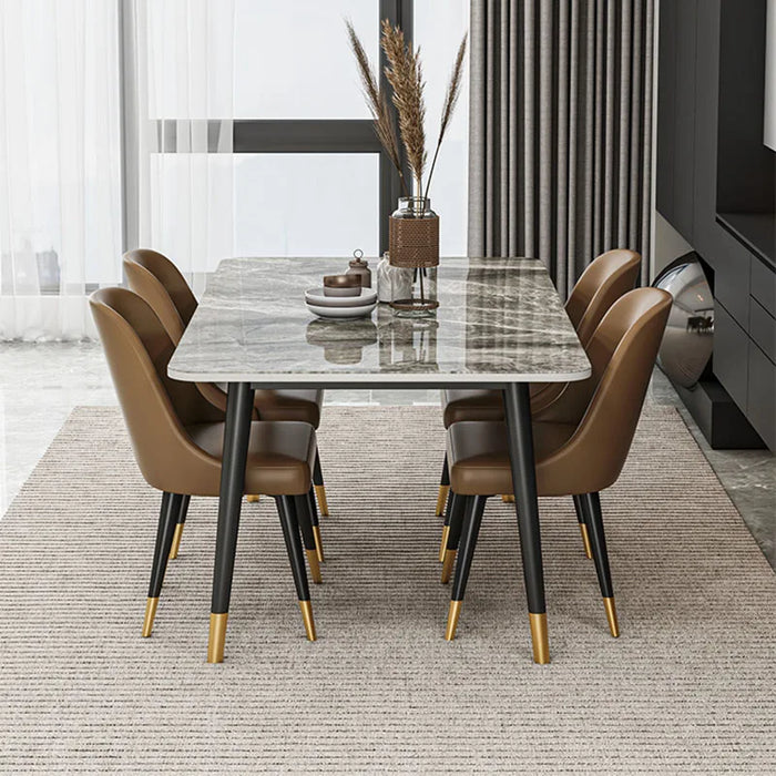 MODERN 6 Chairs Dining Tables Complete Kitchen Luxury Coffee Dining Tables  Free Shipping Esstische Set Furniture WW50DT
