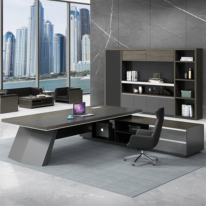 Minimalist Modern Boss Office Desk Business Single Person Large Desk President Office Manager Supervisor Desk Office Furniture