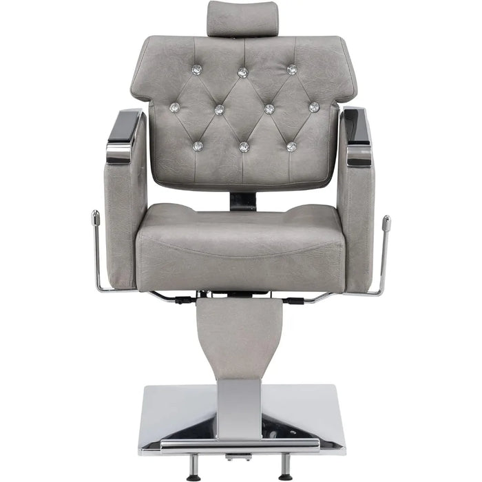 Barber Chair Reclining Salon Chair for Hair Stylist, Antique Hair Spa Salon Styling Beauty Equipment 8132 ,Furniture