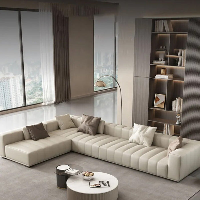 Bedroom European Living Room Sofa Luxury Leather Ergonomic Living Room Sofa Couch Set Water Proof Divani Soggiorno Decorations