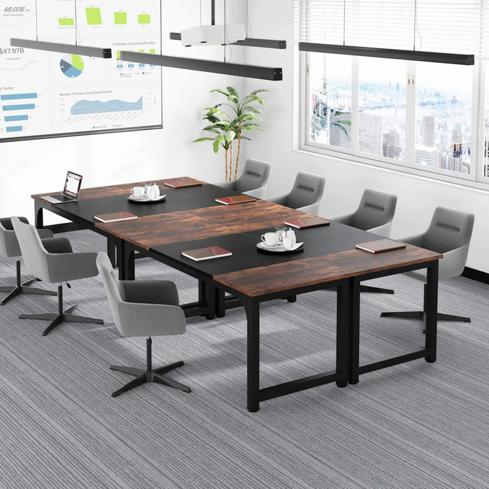 Tribesigns 70.8”Executive Desk, Large Office Computer Desk with Thicken Frame, Modern Simple Workstation Business Furniture for