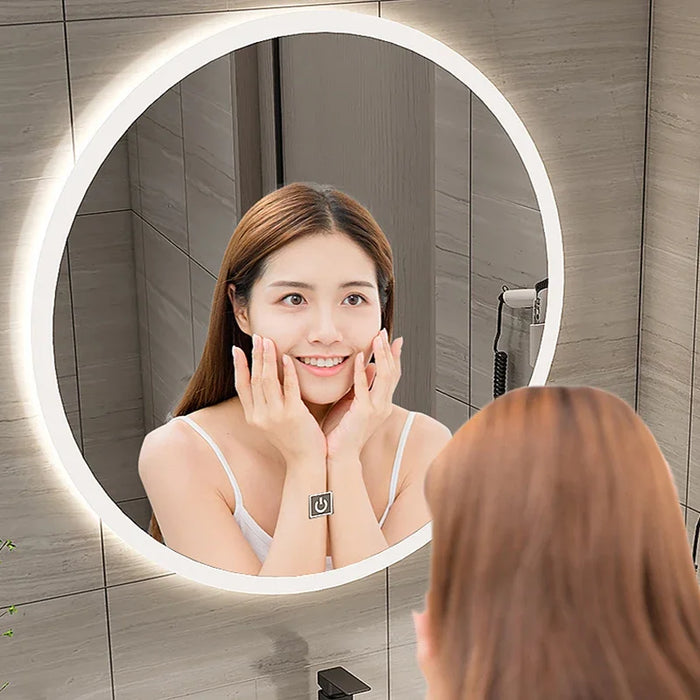 Marble Smart Bathroom Vanity Cabinet With Sink And Mirror Looking Combination One Hand Wash Basin Washbasin Toilet Round Mirror