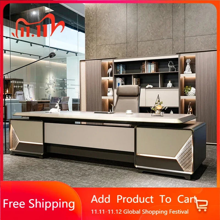 Standing Computer Desk Gaming Organizer Writing Reception Office Desk Vanity Study Setup Mesa Para Computador Home Furniture