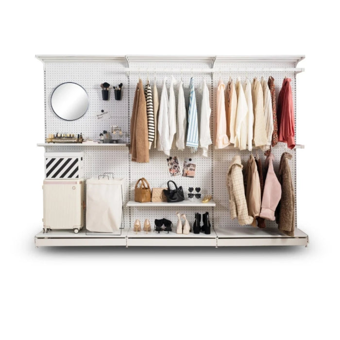 White Girls Wardrobe Space Saving Metal Display Wardrobes Organizer Partitions Szafa Tekstylna Na Ubrania Bedroom Furniture