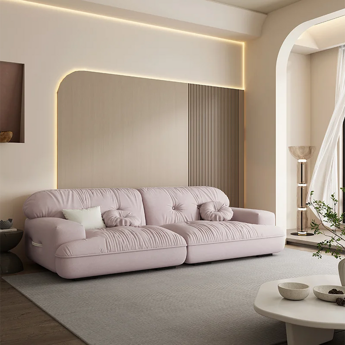 Italian L-Shape Modular Sectional Sofas White Chaise sectional couch sofa indoor Living Room velvet Sofa set