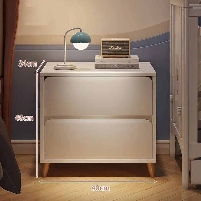 Small Wooden Mobile Nightstands Bedroom Narrow luxury White Storage bedsides Modern table Mesita De Noche Bedroom Furniture