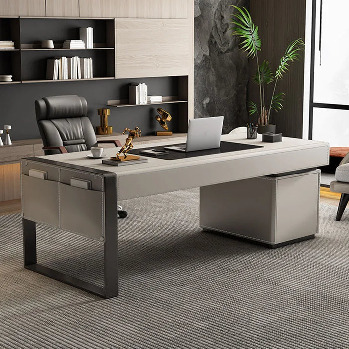 Executive Standing Office Desk Monitor Storage Drawers Supplies Computer Desks Writing Long Mesa De Escritorio Modern Furniture