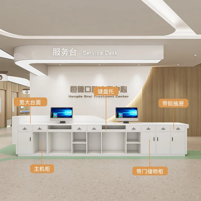 Store Stand Reception Desk Check Out Counter Barbershop Front Desk Register Reception Desk Salon Bancone Reception Bar Furniture
