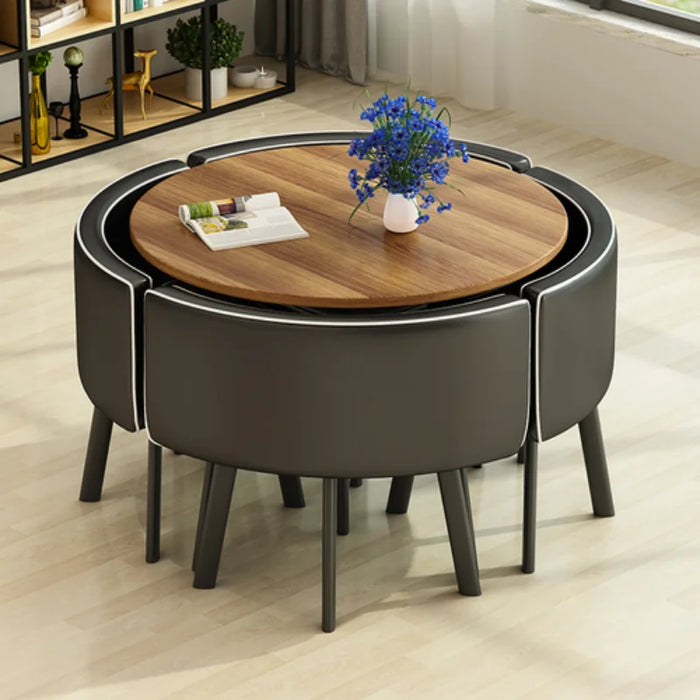 Round Table with 4 Chairs Dining Table Set Chairs and Table Tables for Lunch Kitchen Table Magazine Table Furniture for Home