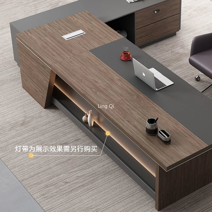 Luxury L Shaped Office Desk European Vanity Reception Conference Computer Desks Secretary Study Mesa Escritorio Office Furniture