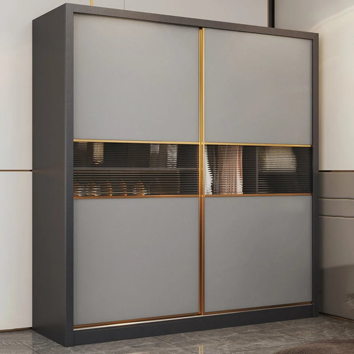 Luxury Drawers Wardrobe Organizer Storage Sliding Door Underwear Wardrobe Bedroom Glass Clothing Racks Penderie Furniture