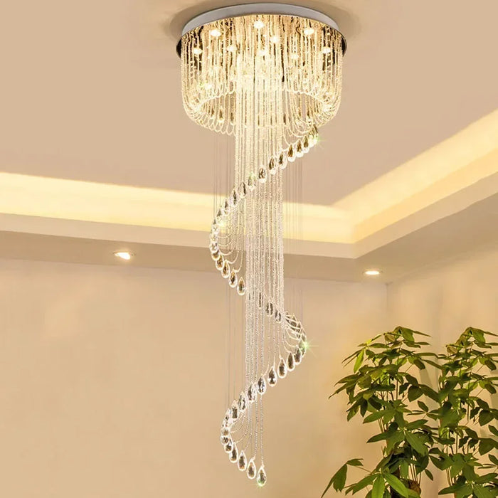 Modern crystal chandelier LED light Fixture For living room luxury crystal chandelier Villa Decoration