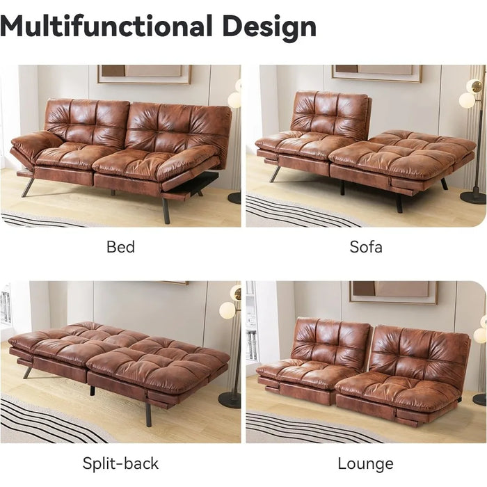 Living Room Sofas Small Split Modern Sofa for Living Room Office Memory Foam Futon Sofa Bed Apartment Convertible Furniture Home