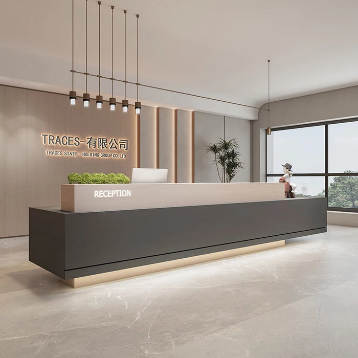 Nail Salon Reception Desk Executive Store Executive Register Lecture Stand Reception Desk  Theke Rezeption Commercial Furniture