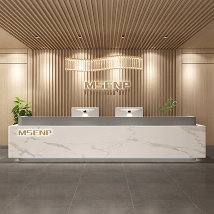 Shop Cashier Reception Counter Desk Modern Beauty Salon Cash Bar Counter Retail Shop Spa Mostrador Oficina Office Furniture