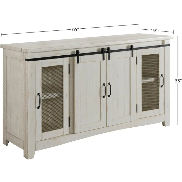 Tv living room cabinet, Aspen 65" Solid Wood TV Stand, Living room cabinets, All Antique White