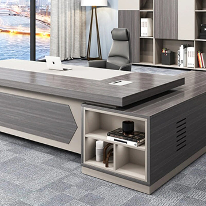 President Boss Office Desks Modern Simplicity Combination Charge Office Desks Luxury Storage Escritorios Work Furniture QF50OD