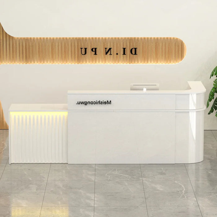 Club Service Reception Desks Office Cashier Hospital Restaurant Corner Reception Desks European Bureau Meuble Modern Furniture