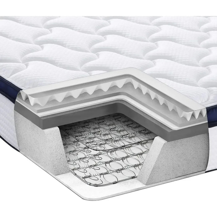 Deep Sleep 8 Inch Mattress Twin Size in a Box Mattresses Soft Hybrid Mattress Made in USA CertiPUR-US Certified Matress Bed King