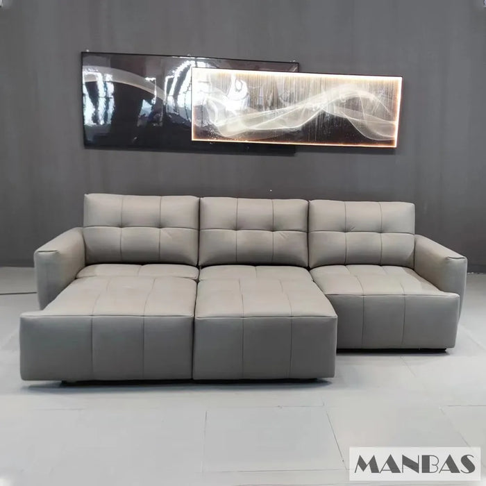 MINGDIBAO Electric Convertible Sofa Bed Italian Genuine Leather Couch Multifunction Folding Sofas Beds for Cinema Free Shipping