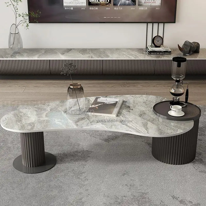 Tv Cabinet Tea Table Combination Modern Simple Small Family New Tv Cabinet Ground Cabinet Living Room Furniture