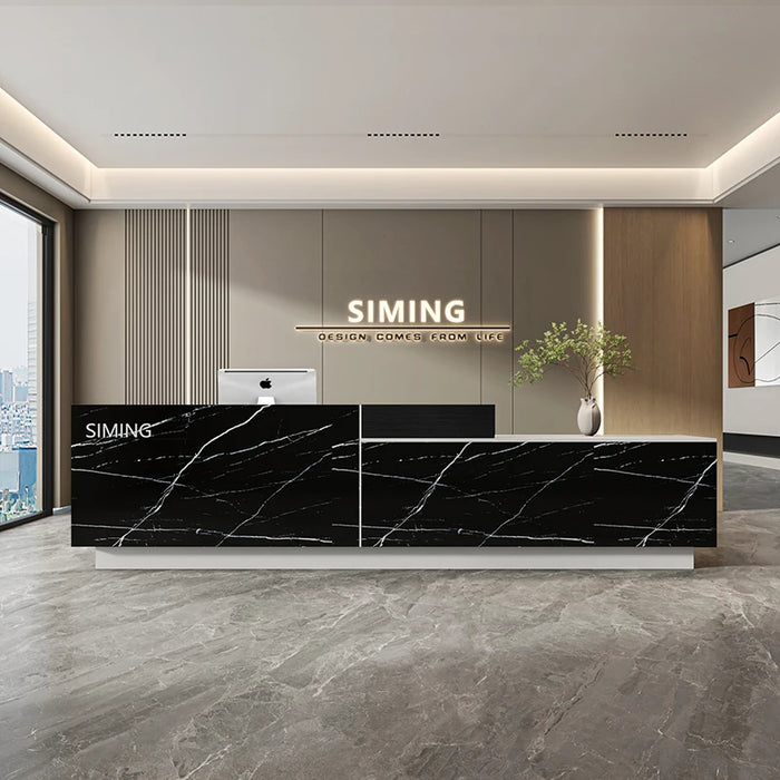 Modern Club Reception Desks Front Luxury Church Computer Checkout Reception Desks Standing Bancone Reception Salon Furniture