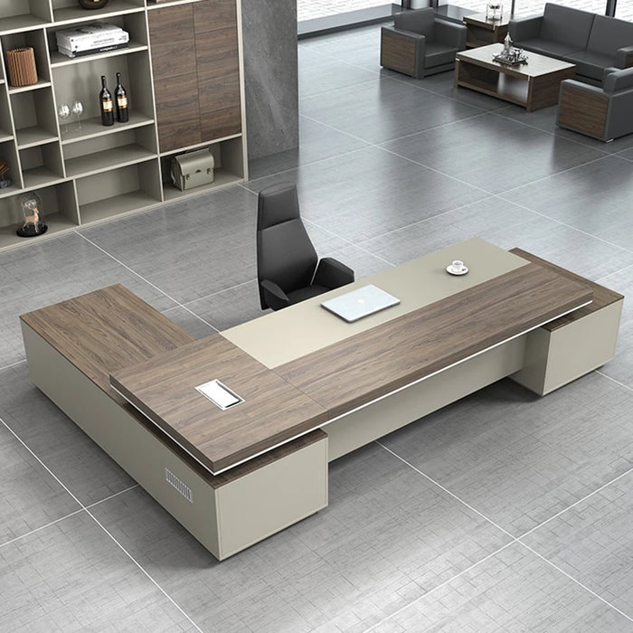 Mat L Shaped Desk Desktops Adjustable Writing Stand Up Monitor Gaming Corner Work Meeting Long Italian Bureau Meuble Furniture